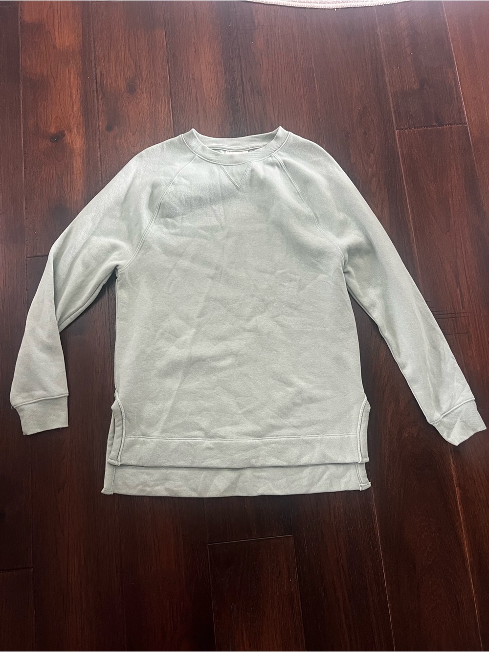 Crewneck Pullover Sweater in Light Mint